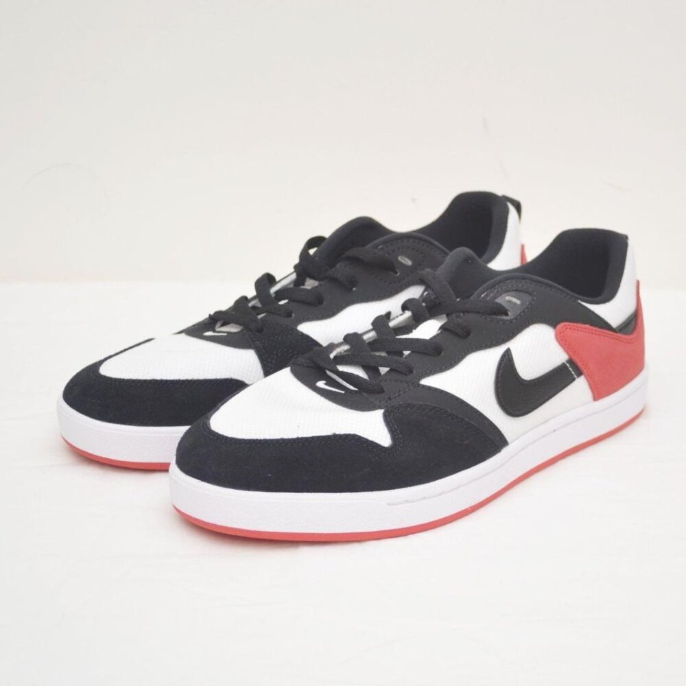 Nike Men's SB Alleyoop Classic Skate Sheos White Black Univ Red